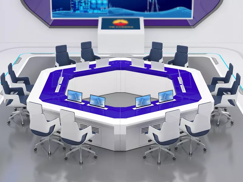 Onregelmatig gevormde monitoringconsole
