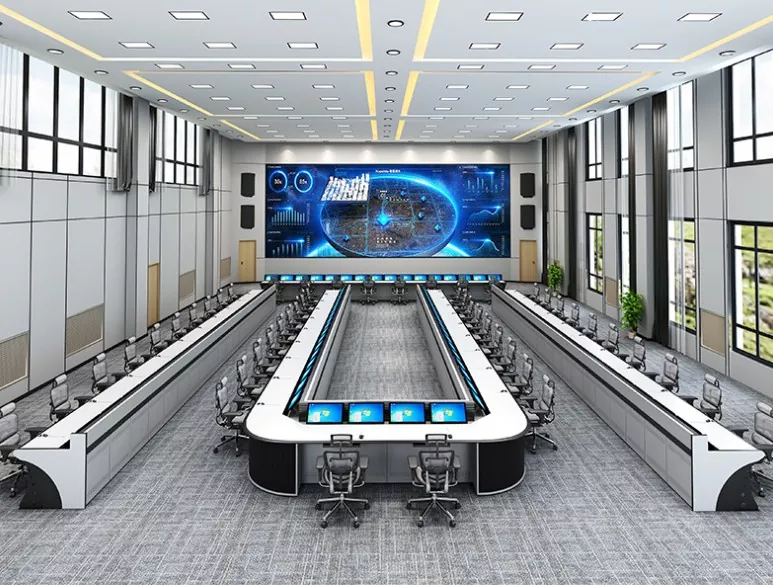 Bewakingsconsole met meerdere zitplaatsen